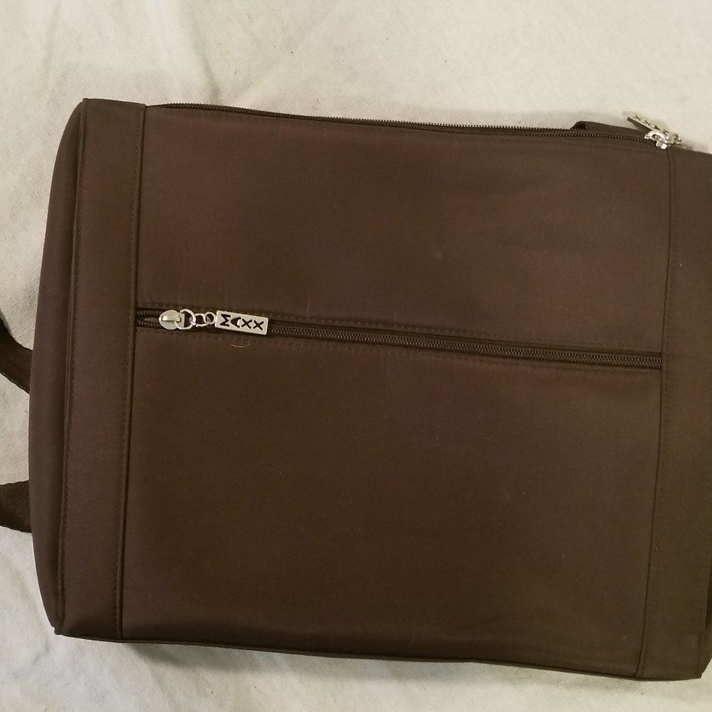 TJ Maxx Brown Sateen Handbag